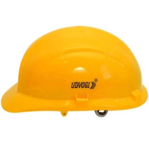 Pack of 5 Udyogi 5000 Ratchet Ultra Plastic Safety Helmets (Yellow) - Mahaveer Tools safety helmet Mahaveer Tools