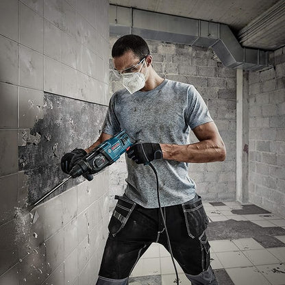 BOSCH GBH 220 Corded Electric Rotary Hammer with SDS Plus, 720 W, 2 J, 2.3 Kg, 3 Modes, For Concrete, Metal & Wood + Carrying case, , 1 Year Warranty from BOSCH, Blue