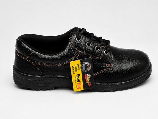 Road King Steel Toe Safety Shoes for Men | Industrial Work Safety Shoe | Oil & Slip Resistant | Heavy Duty Safety Footwear