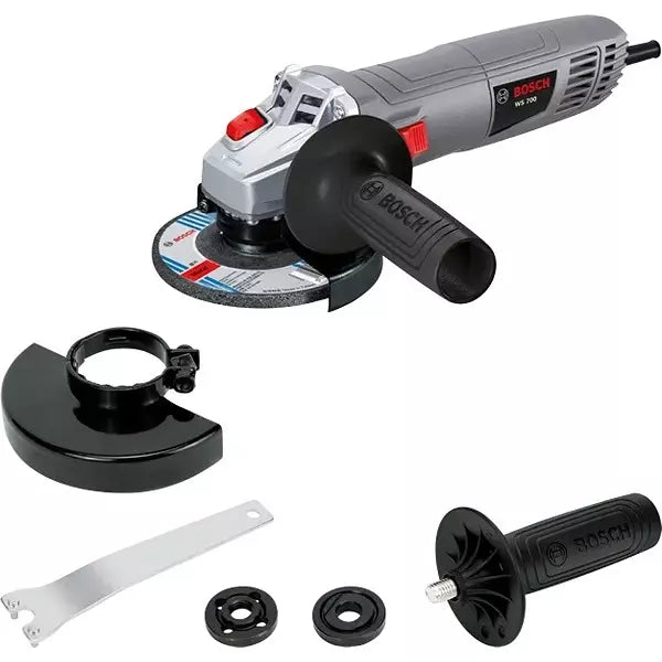 Bosch Angle Grinder 650 W, 12000 RPM No Load Speed and 100 mm Disc Diameter , WS 650