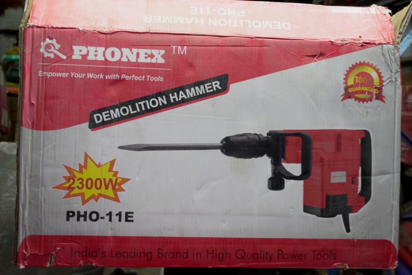 Phoenix 11kg Heavy-Duty Electric Demolition Hammer & Concrete Breaker Machine (2200W)