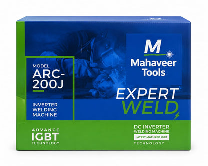Mahaveer Tools ARC200J Welding Machine – 200A Heavy Duty Arc Welder | Blue