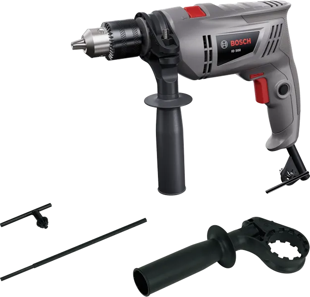 Bosch Professional STANDARD LINE ID 500 Impact Drill, 500W, 10mm Chuck, 3000 RPM, 1.7kg| 6 Months Warranty